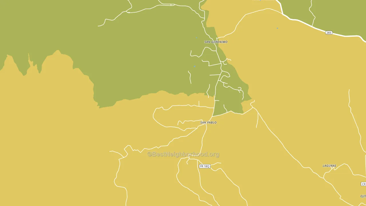 San Pablo, NM block-group voter-turnout map