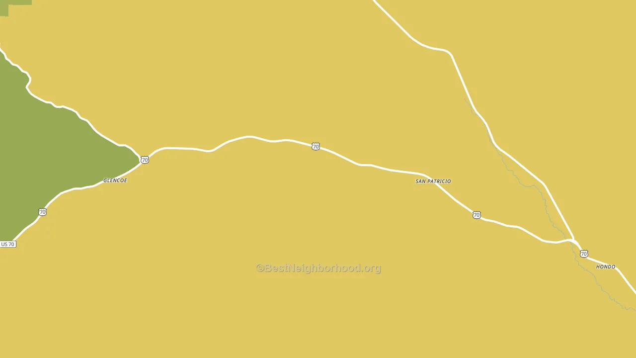 San Patricio, NM block-group voter-turnout map