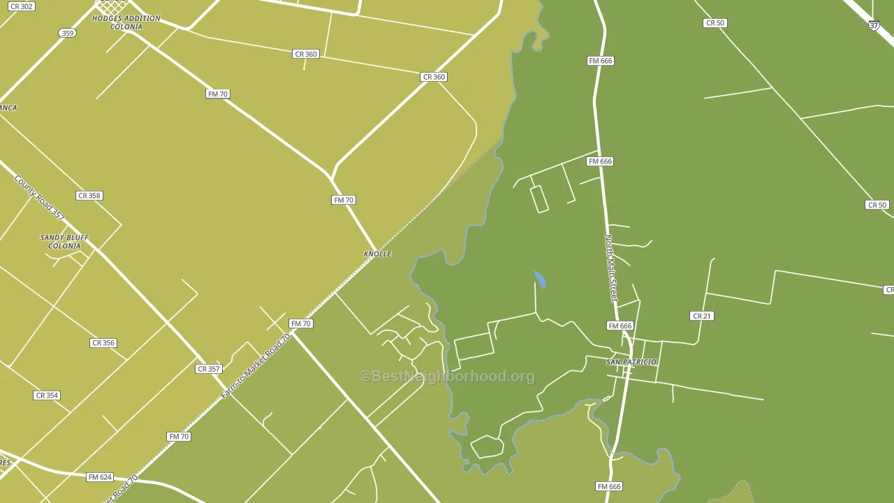 San Patricio, TX block-group voter-turnout map
