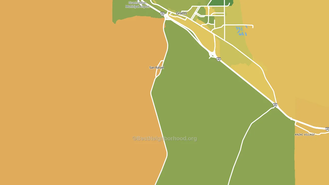 San Rafael, NM block-group voter-turnout map