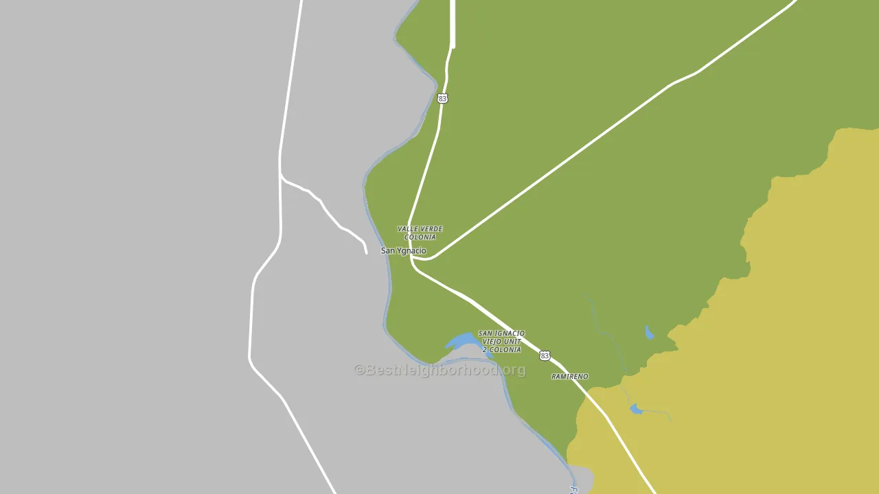San Ygnacio, TX block-group voter-turnout map