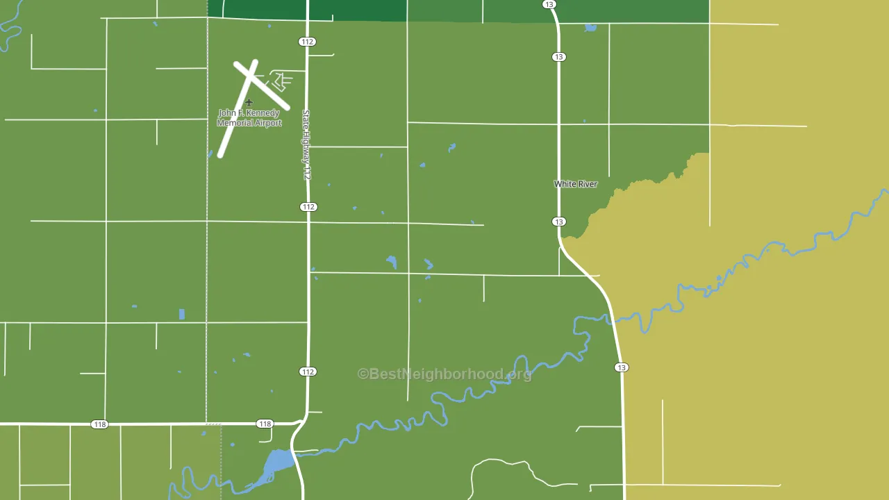 Sanborn, WI block-group voter-turnout map