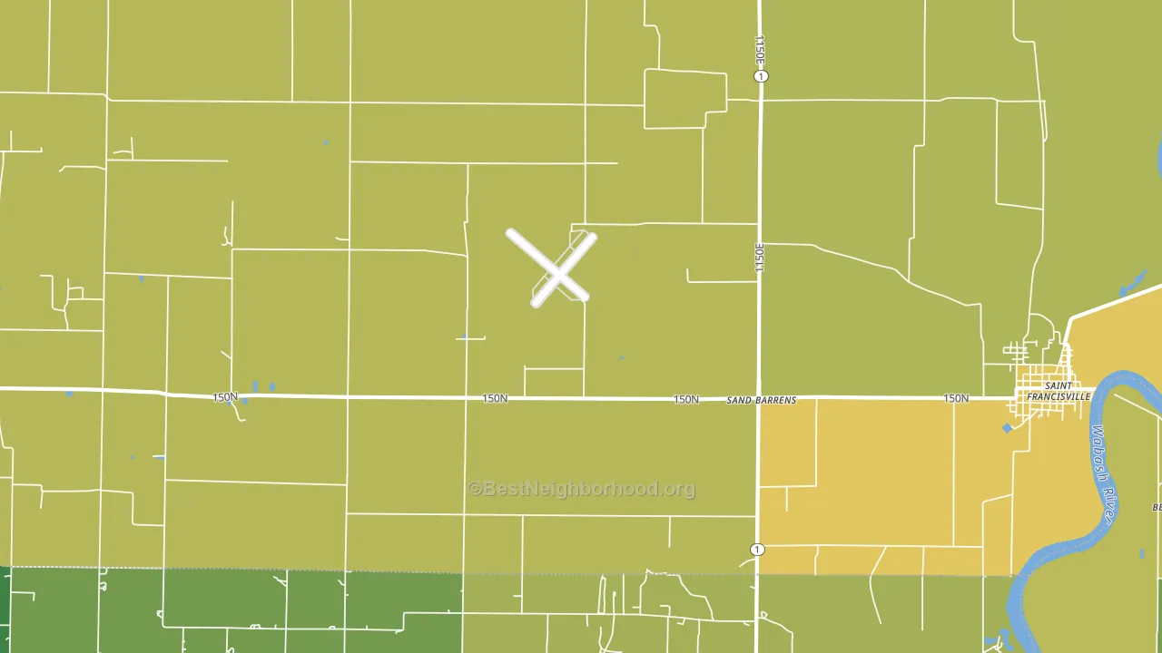 Sand Barrens, IL block-group voter-turnout map