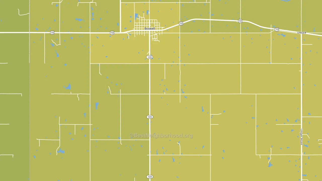 Sand Bluff, OK block-group voter-turnout map