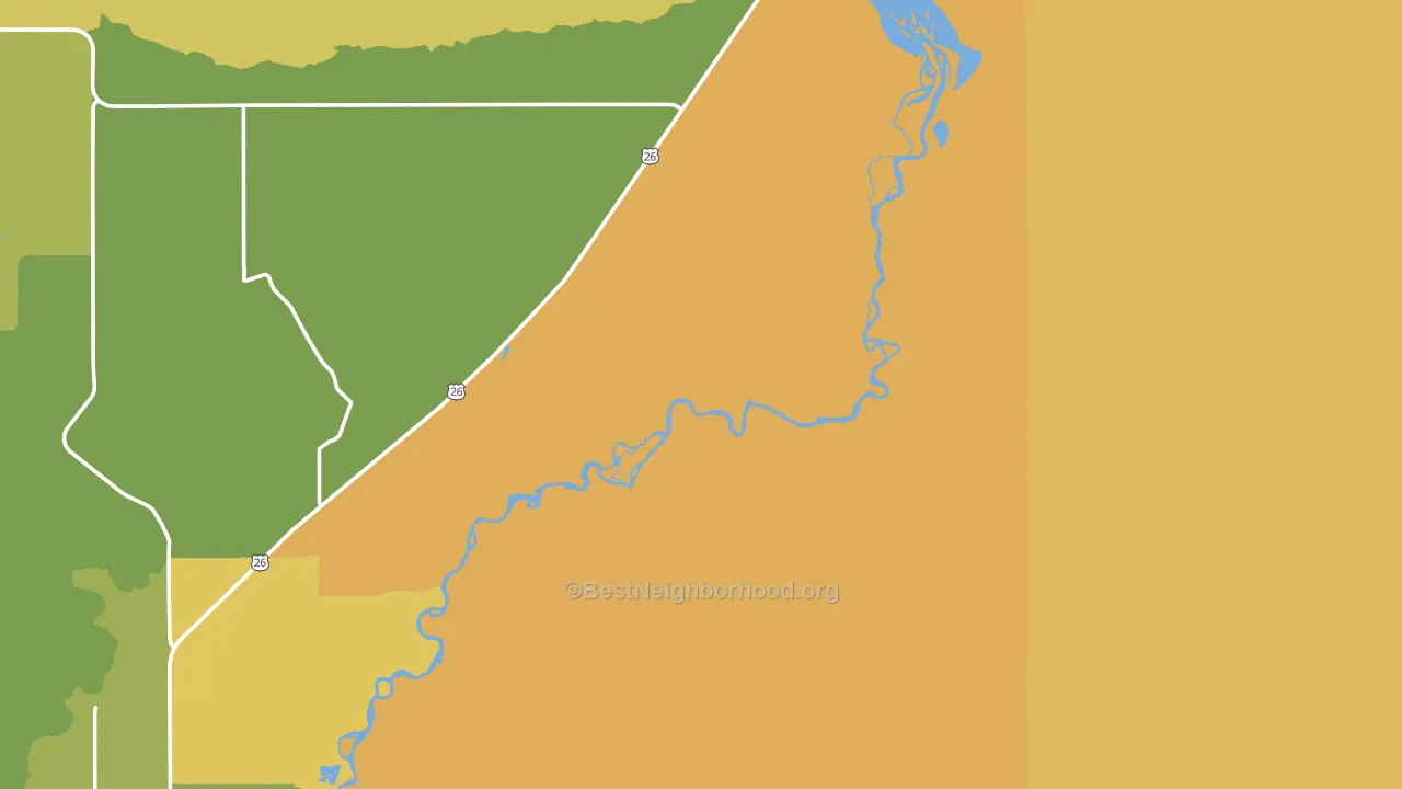Sand Draw, WY block-group voter-turnout map