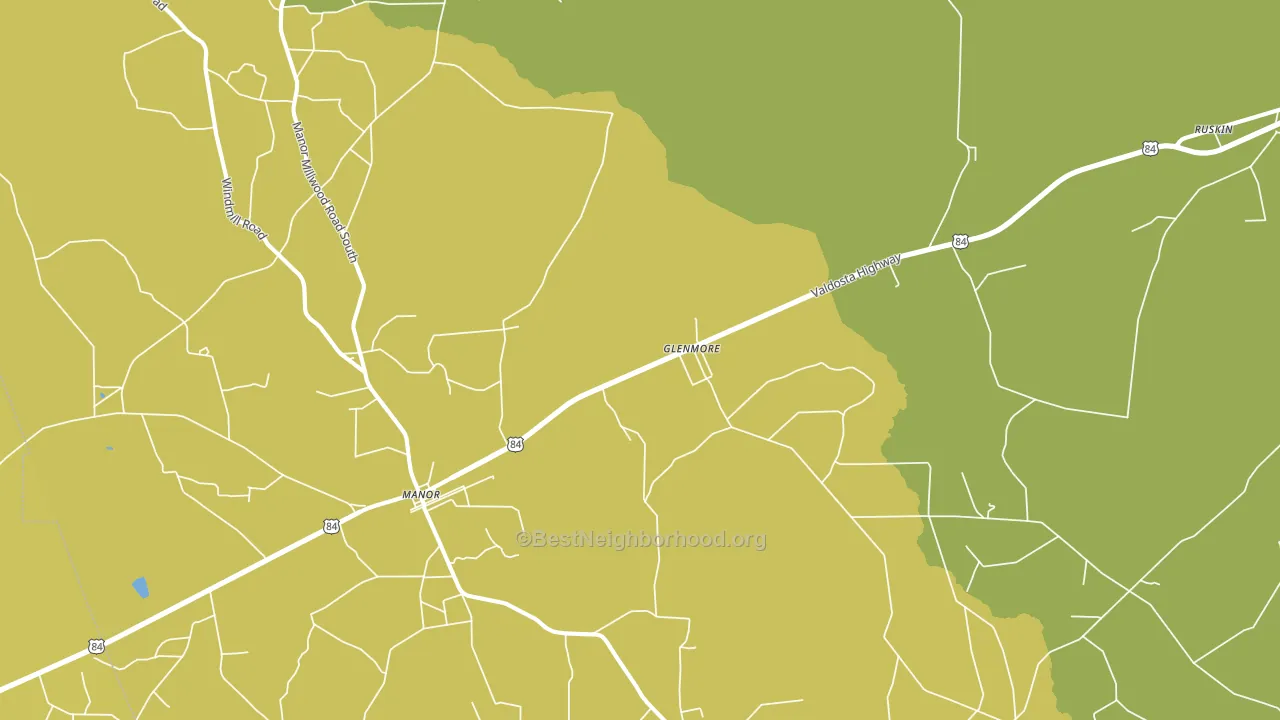 Sand Hill, GA block-group voter-turnout map