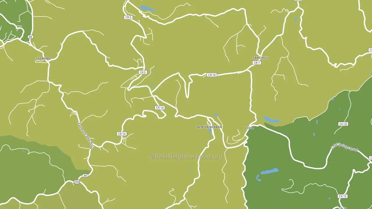 Sand Hill, WV block-group voter-turnout map