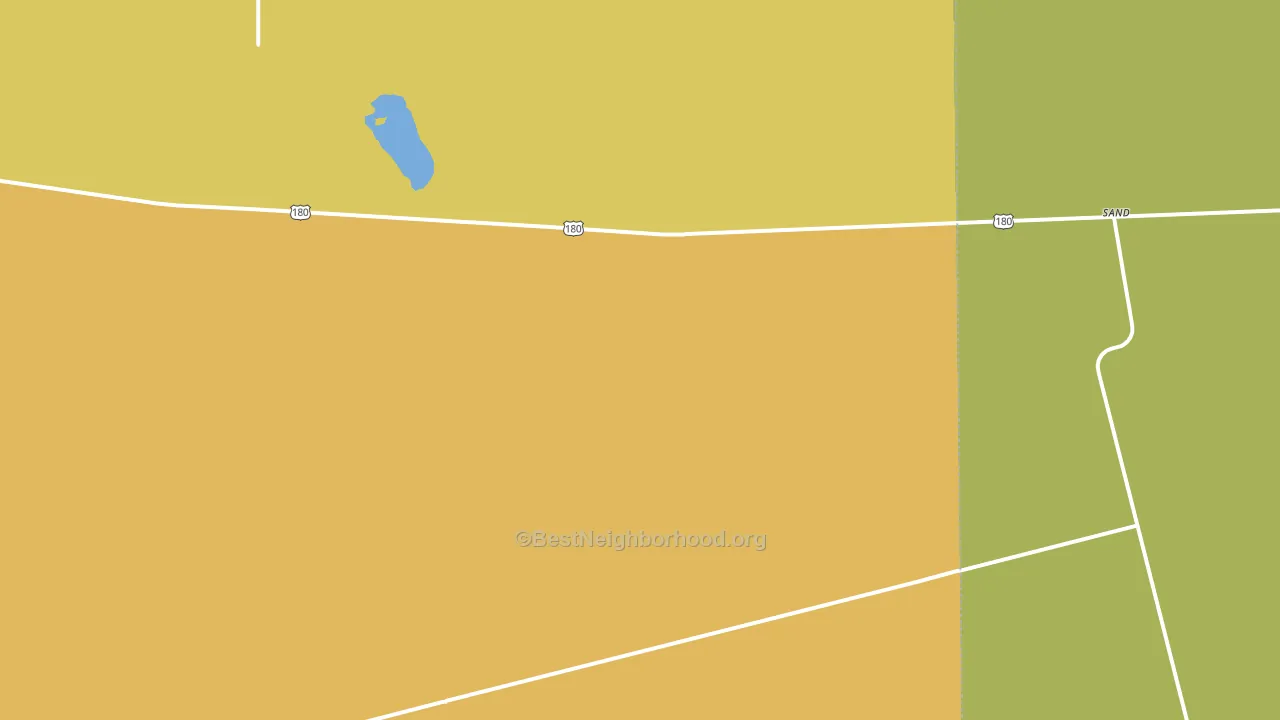 Sand, TX block-group voter-turnout map