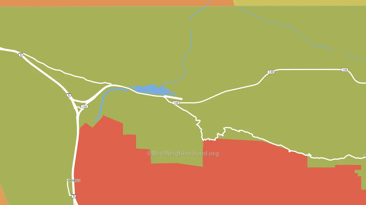 Sandberg, CA block-group voter-turnout map