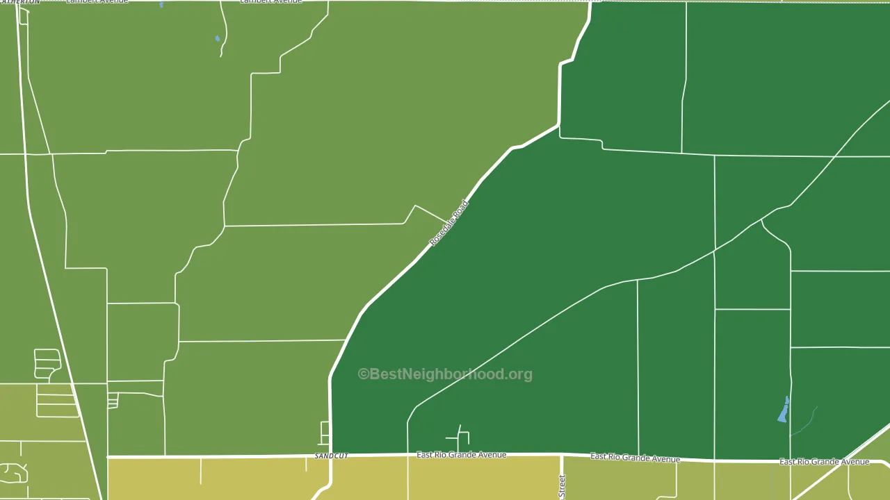 Sandcut, IN block-group voter-turnout map