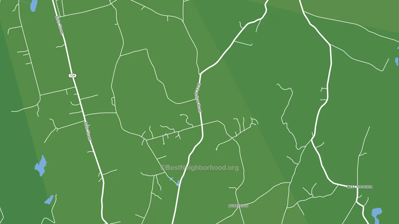 Sanderson Corner, VT block-group voter-turnout map