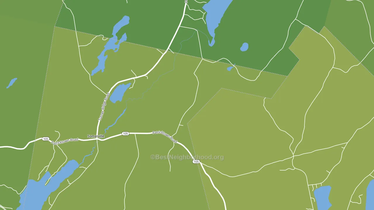 Sandhill Corner, ME block-group voter-turnout map