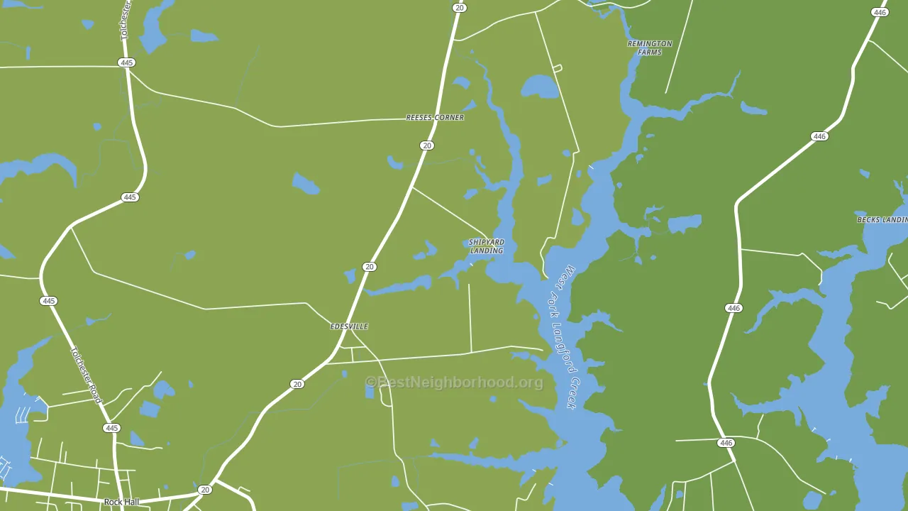 Sandy Bottom, MD block-group voter-turnout map