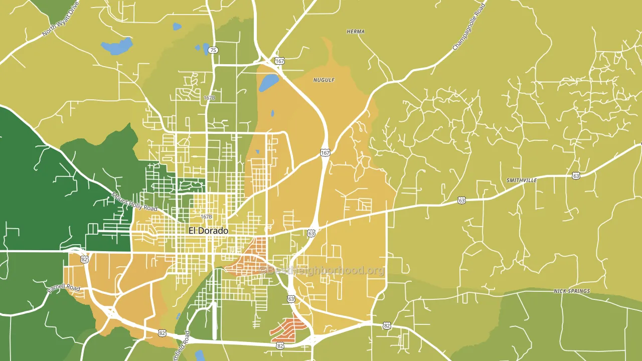 Sandy Land, AR block-group voter-turnout map