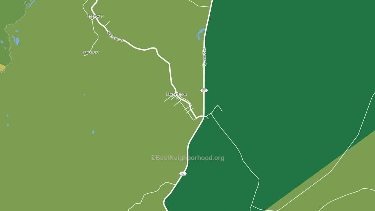 Sandy Ridge, PA block-group voter-turnout map
