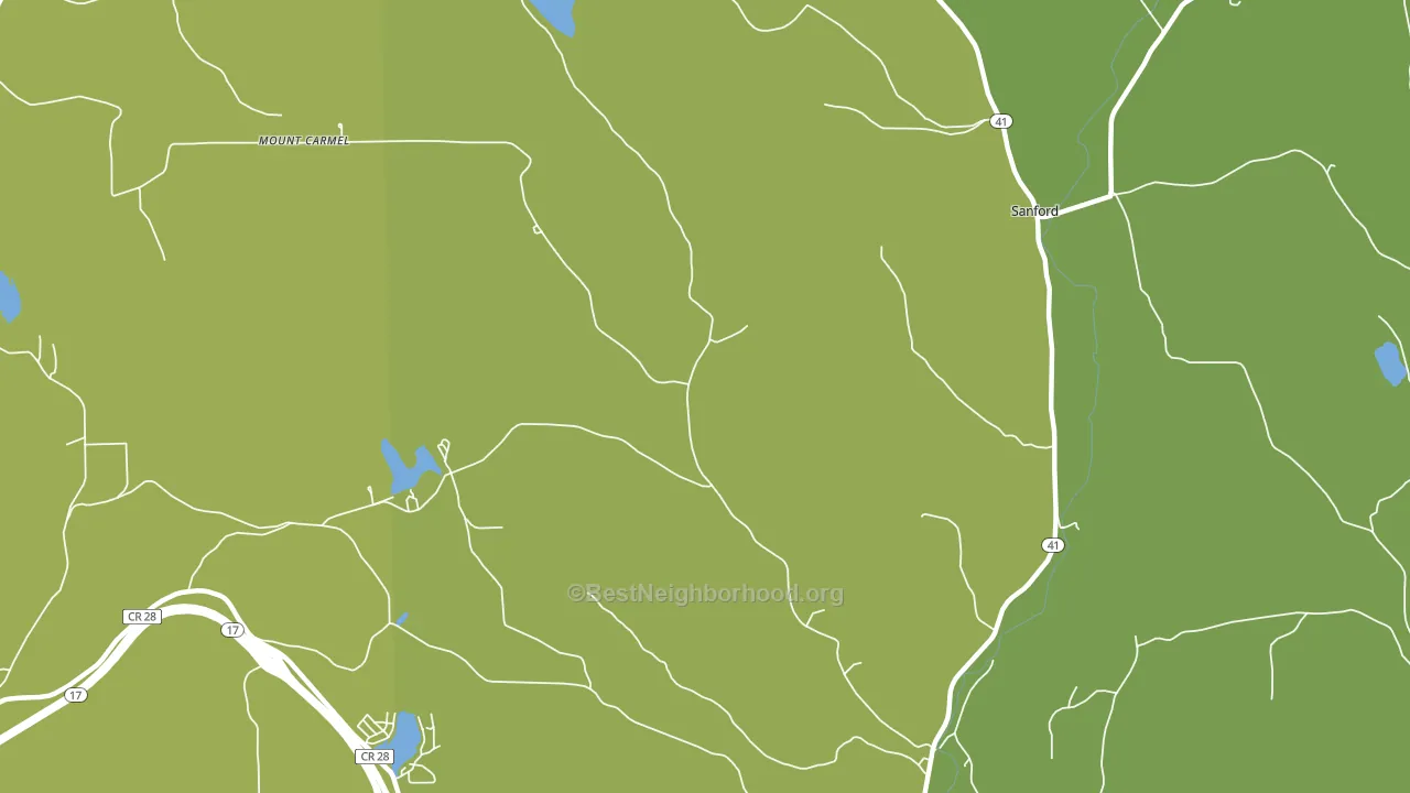 Sanford, NY block-group voter-turnout map