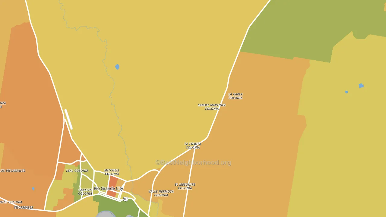 Santa Cruz, TX block-group voter-turnout map