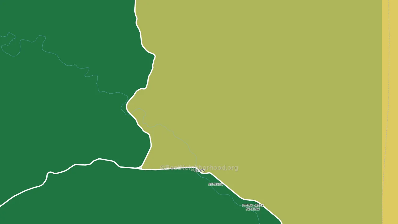 Santa, ID block-group voter-turnout map