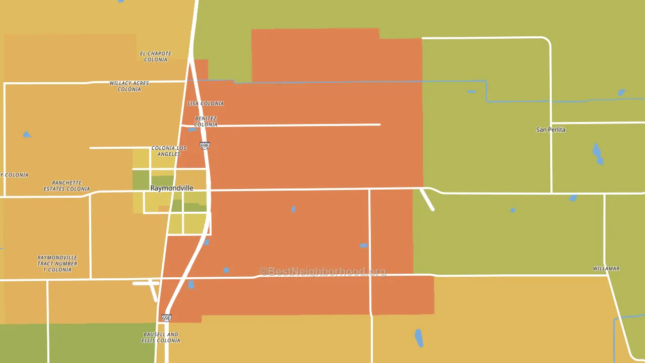 Santa Monica, TX block-group voter-turnout map