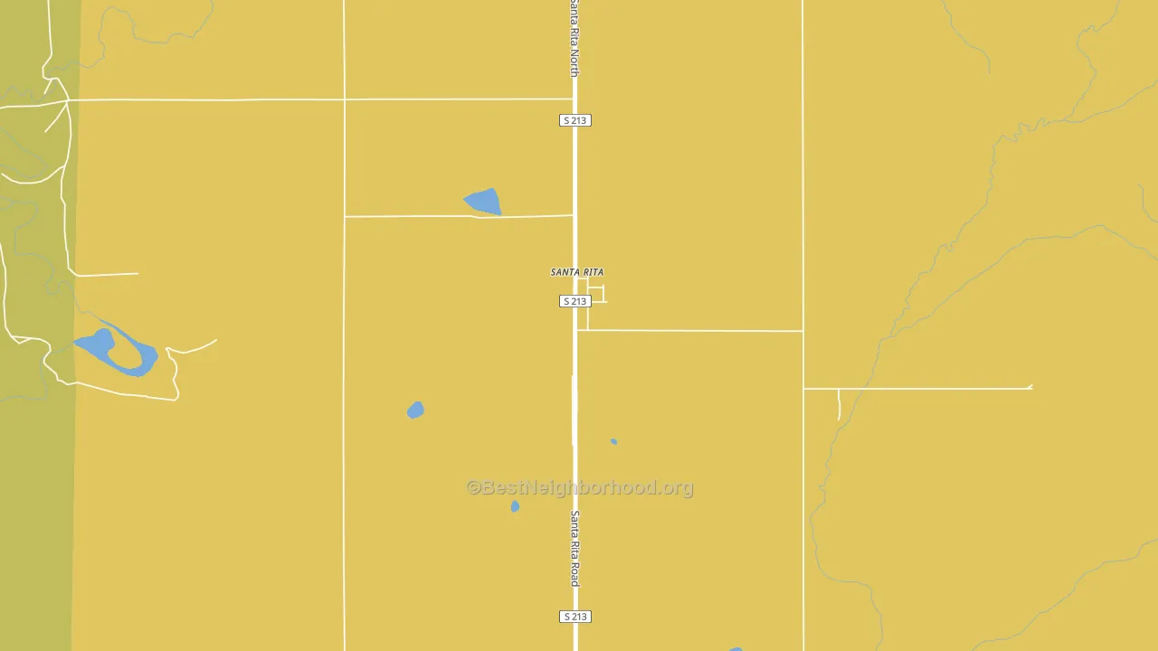 Santa Rita, MT block-group voter-turnout map