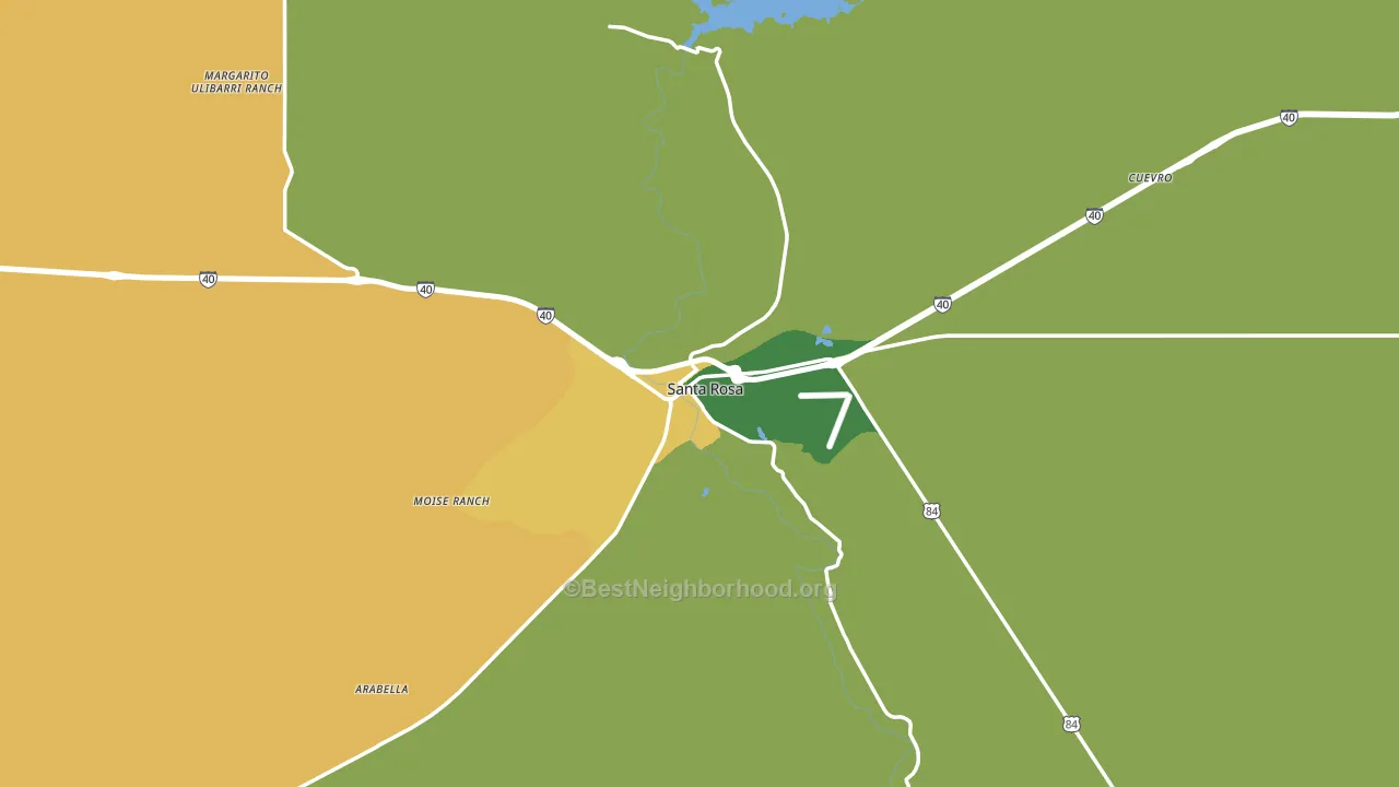 Santa Rosa, NM block-group voter-turnout map