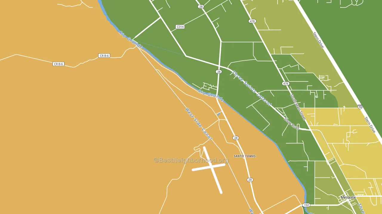 Santo Tomas, NM block-group voter-turnout map