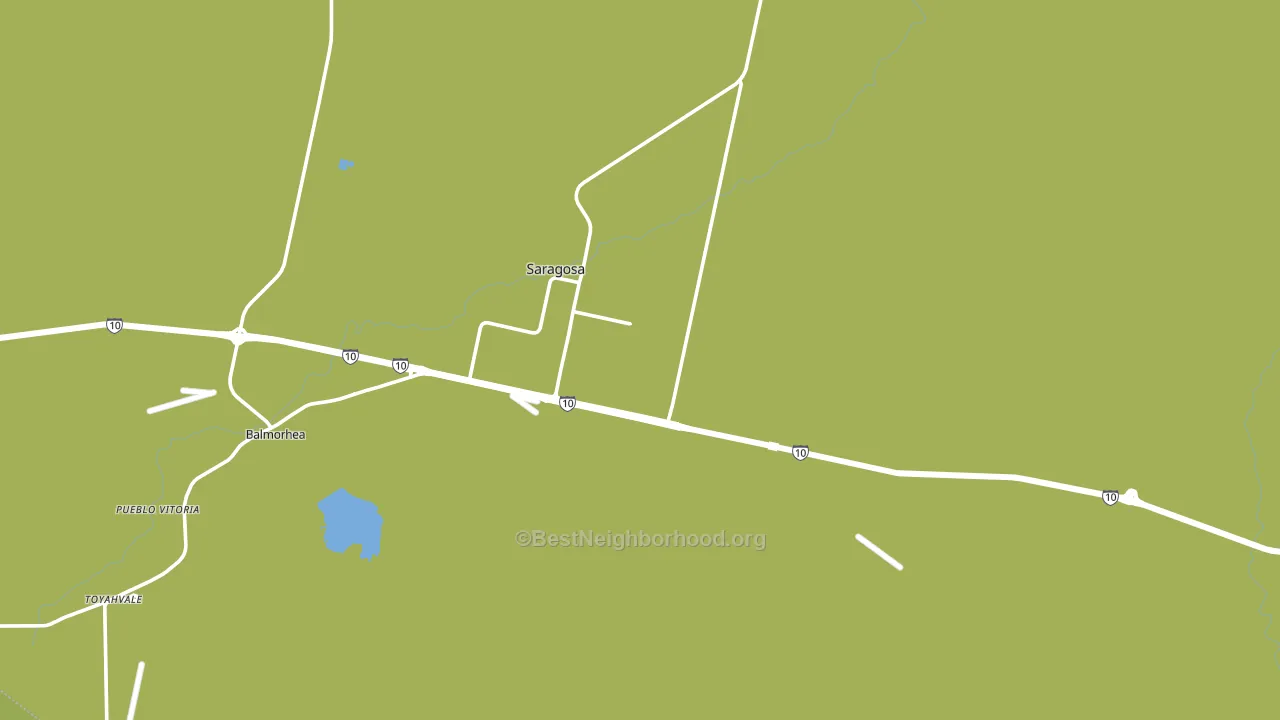 Saragosa, TX block-group voter-turnout map