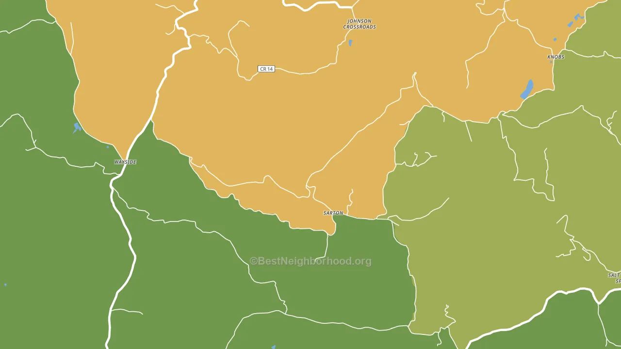Sarton, WV block-group voter-turnout map