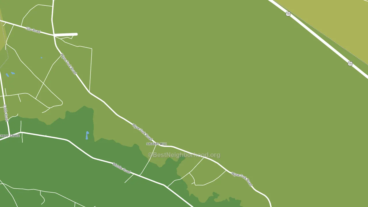 Sassers Mill, NC block-group voter-turnout map