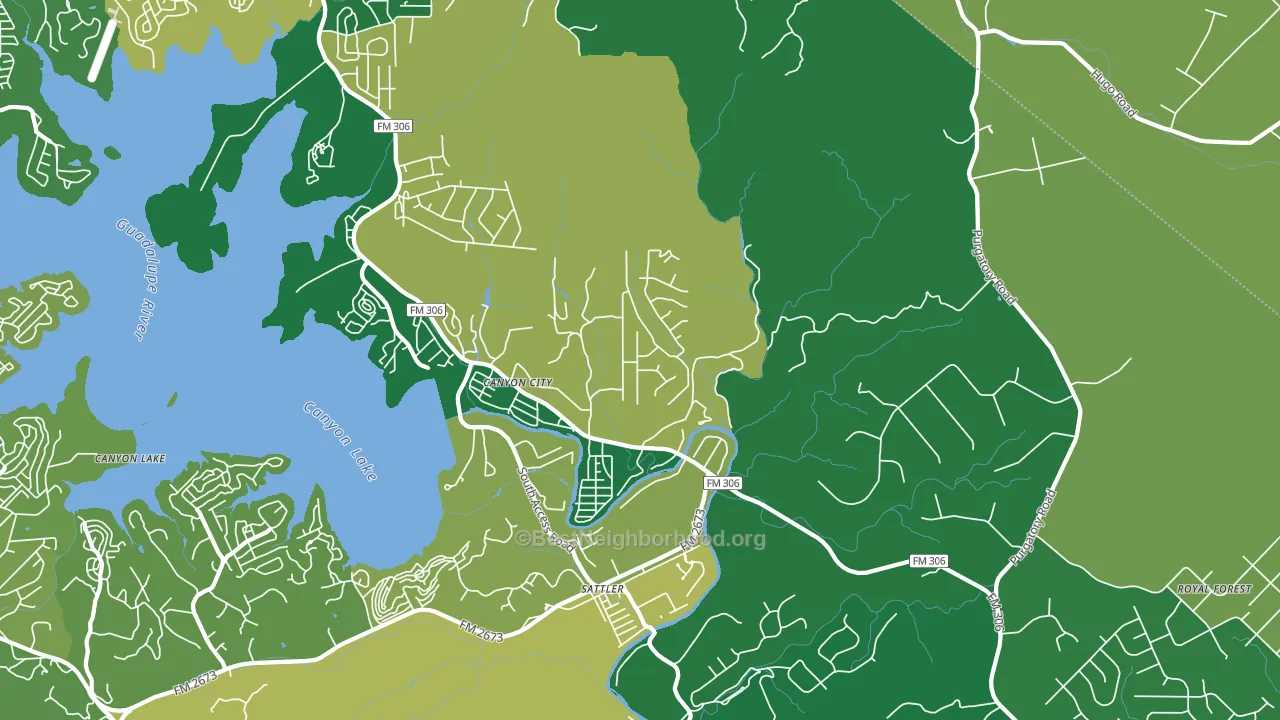 Sattler, TX block-group voter-turnout map