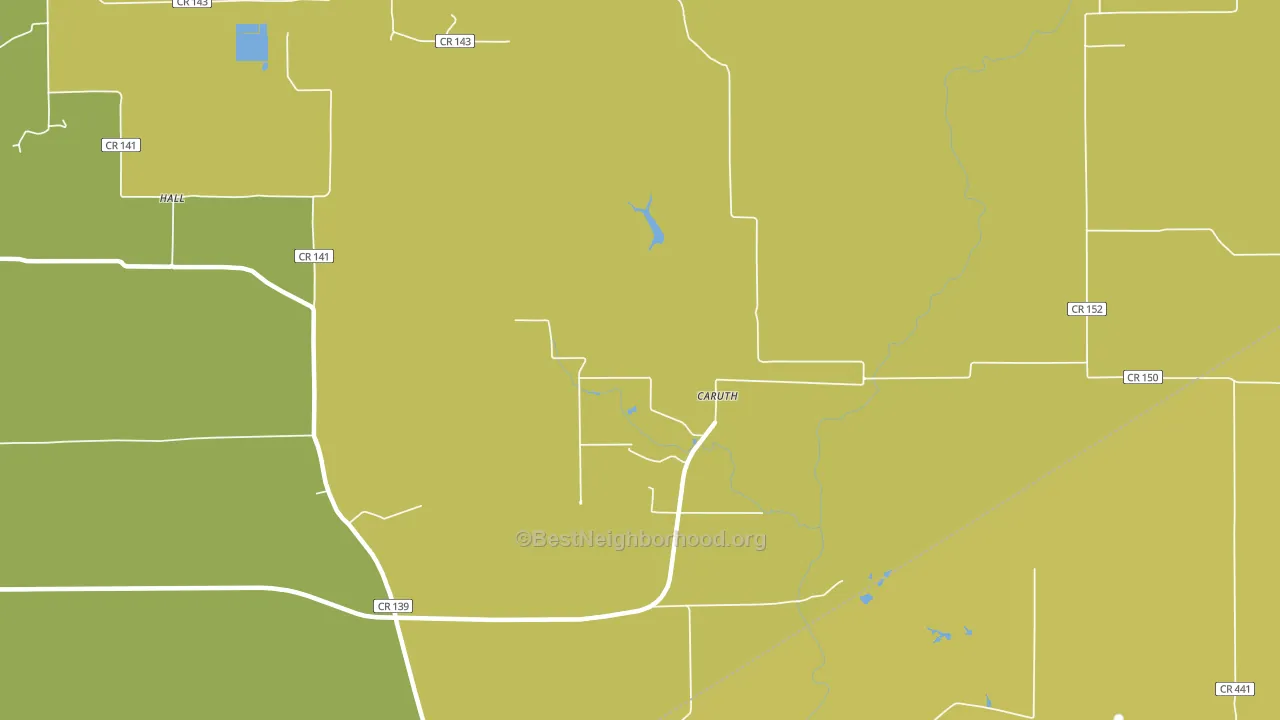 Saturn, TX block-group voter-turnout map