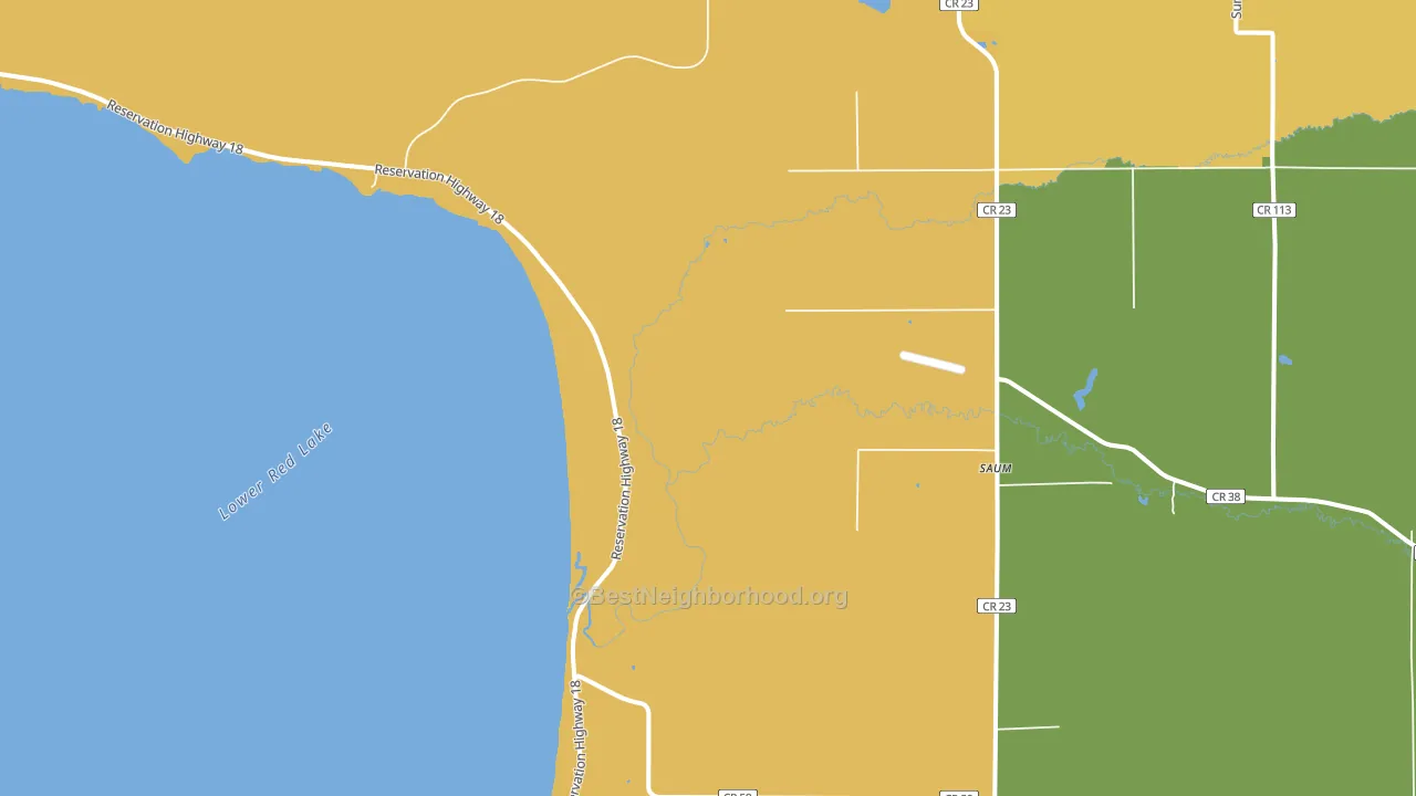 Saum, MN block-group voter-turnout map