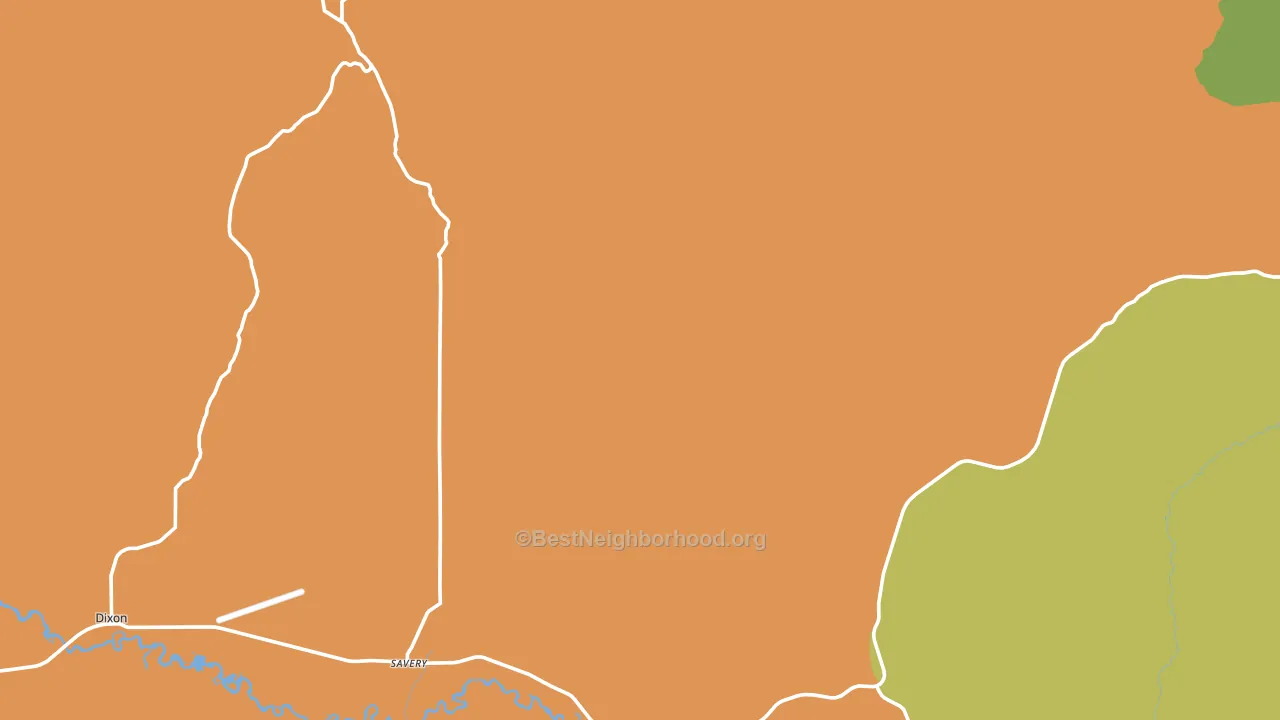 Savery, WY block-group voter-turnout map