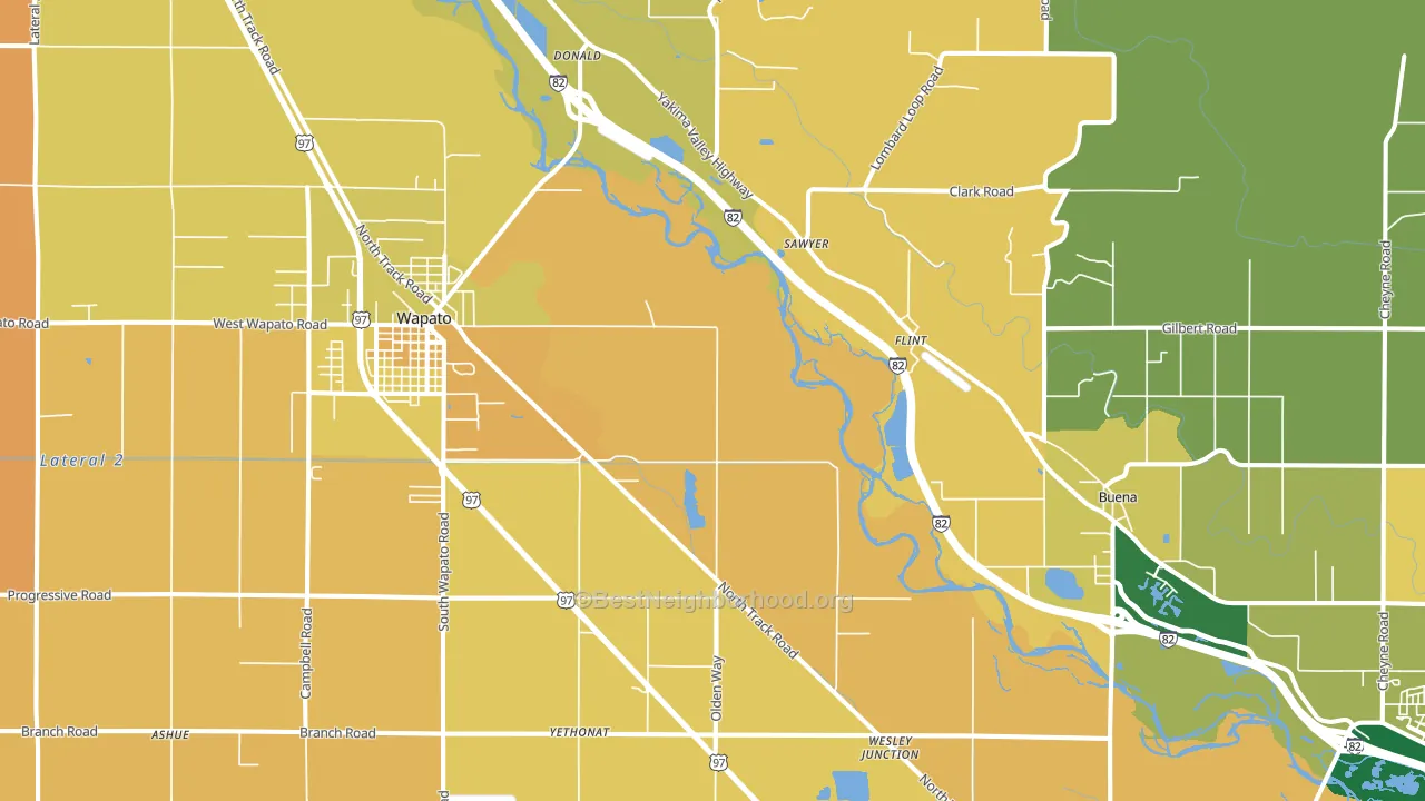 Sawyer, WA block-group voter-turnout map