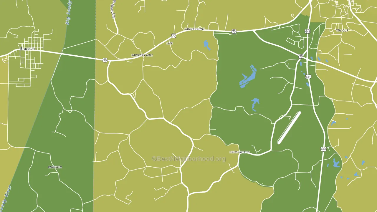 Sawyers Mill, TN block-group voter-turnout map