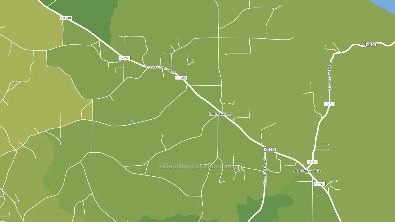 Scant City, AL block-group voter-turnout map