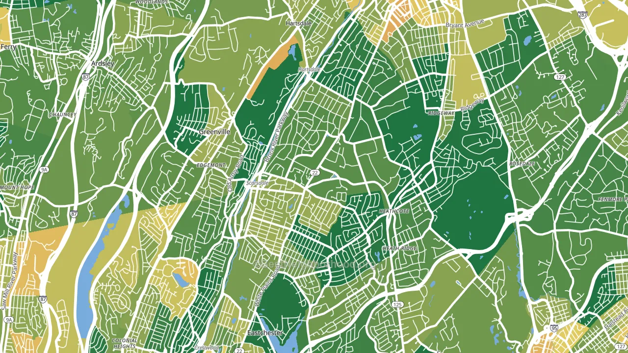 Scarsdale, NY block-group voter-turnout map