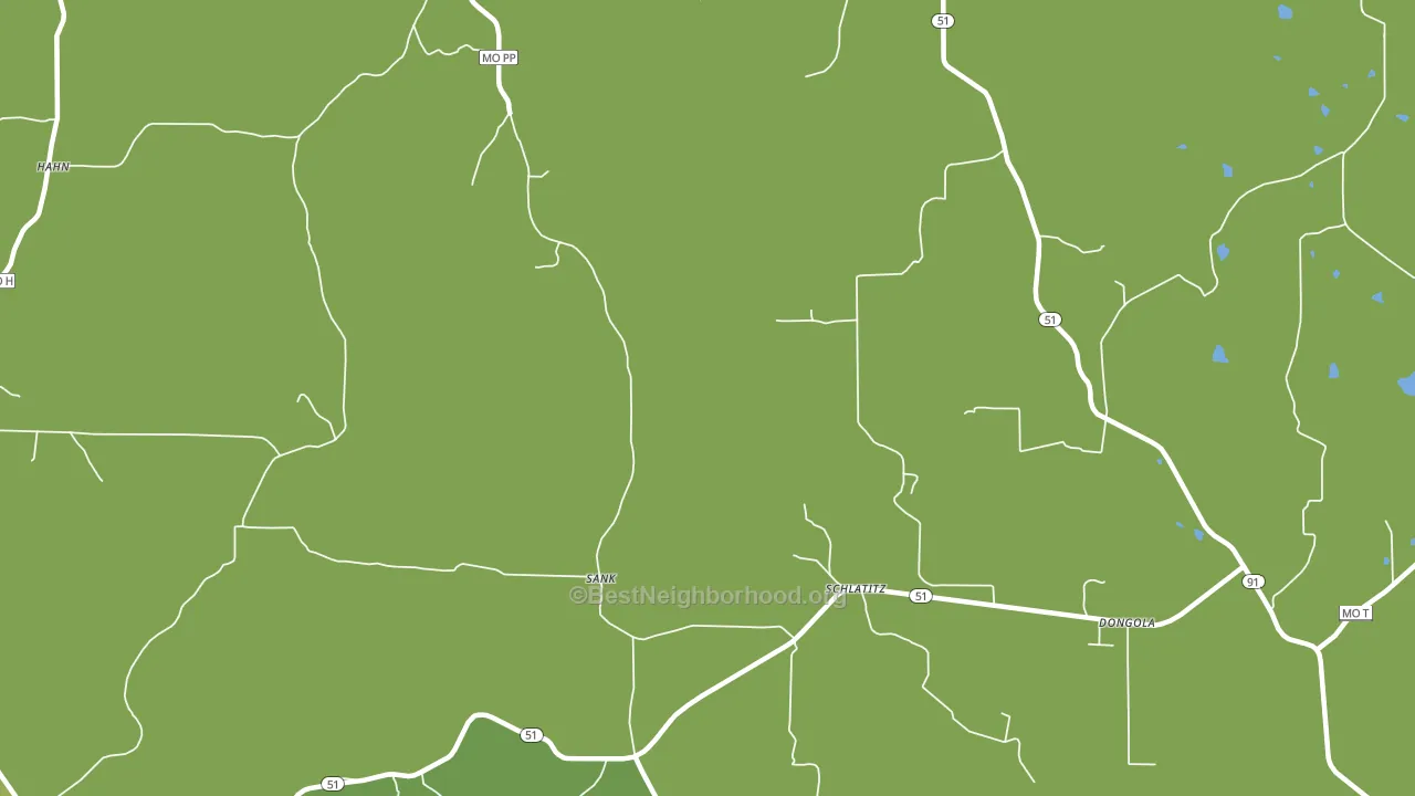 Schlatitz, MO block-group voter-turnout map
