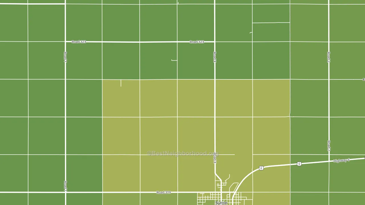 School Creek, NE block-group voter-turnout map