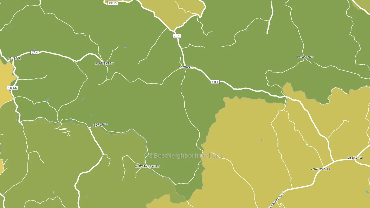 Schultz, WV block-group voter-turnout map