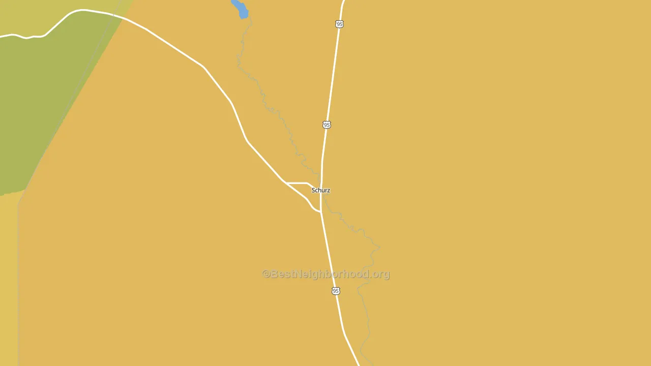 Schurz, NV block-group voter-turnout map