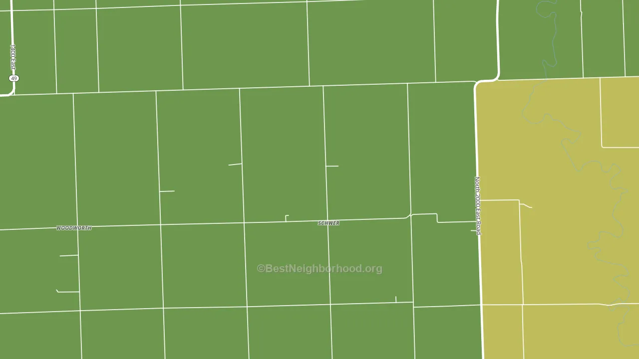 Schwer, IL block-group voter-turnout map