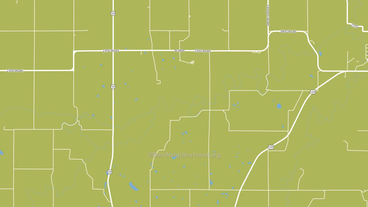 Scipio, KS block-group voter-turnout map