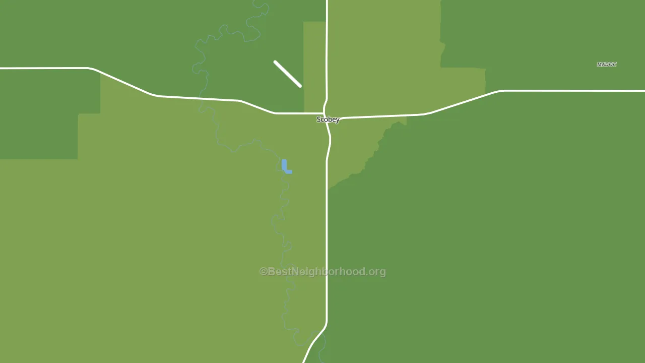 Scobey, MT block-group voter-turnout map