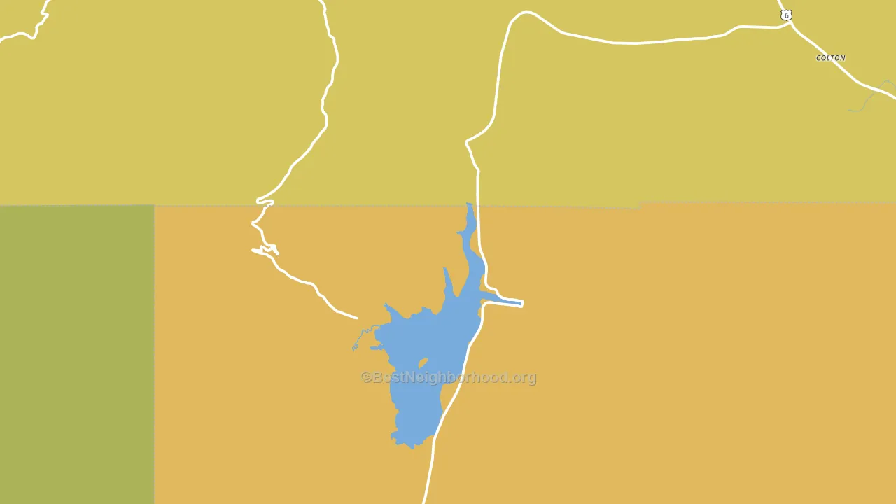 Scofield, UT block-group voter-turnout map