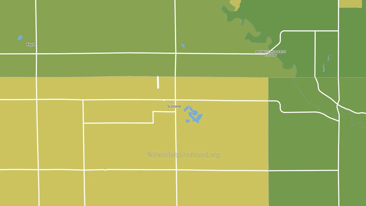 Scotland, SD block-group voter-turnout map