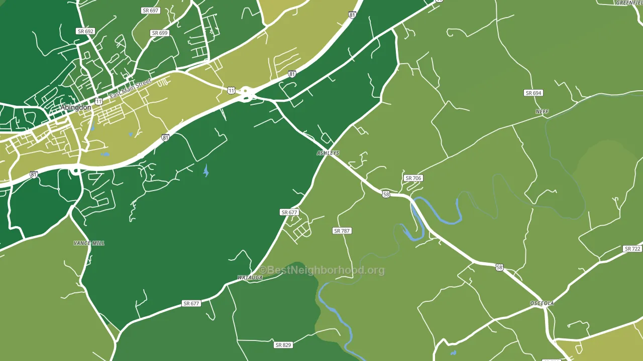 Scott Addition, VA block-group voter-turnout map
