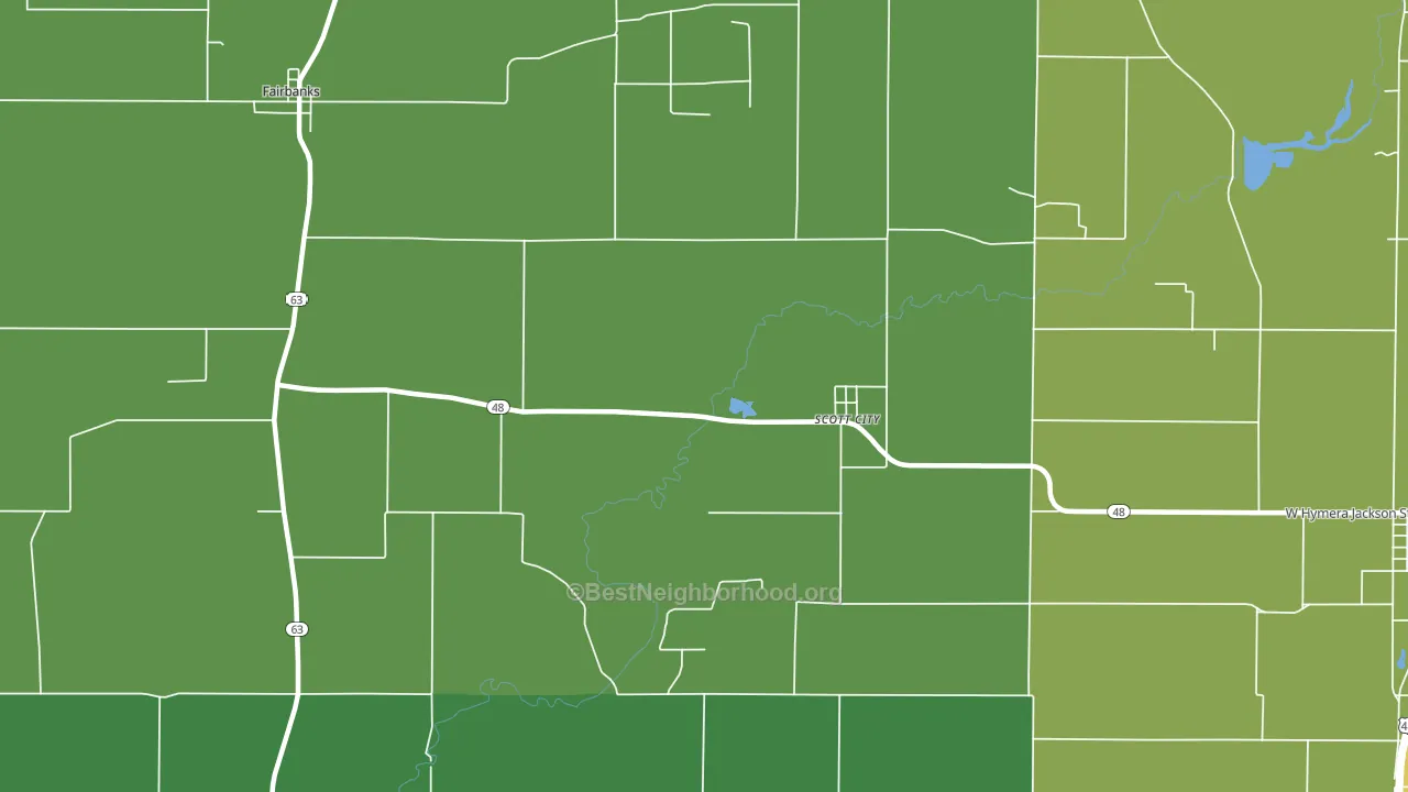 Scott City, IN block-group voter-turnout map
