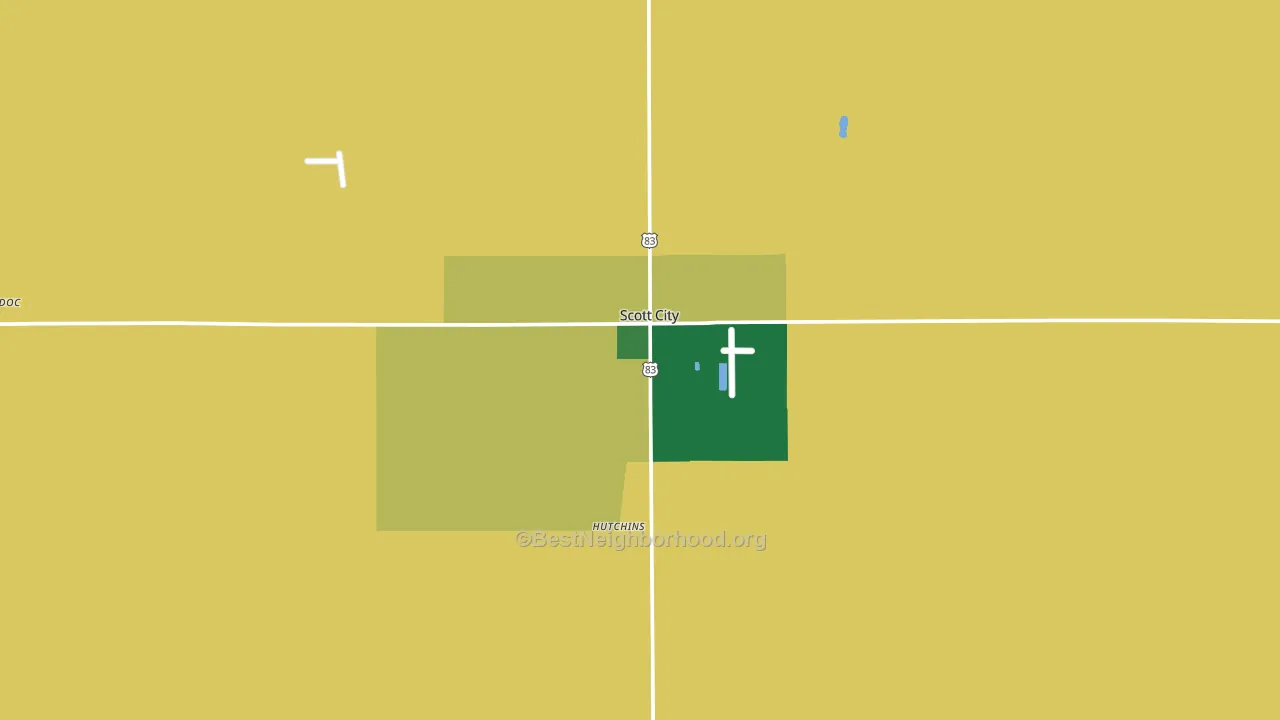 Scott City, KS block-group voter-turnout map
