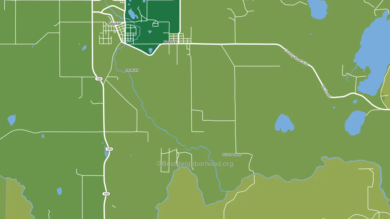 Scott Lake, MI block-group voter-turnout map